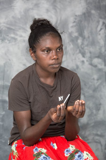 Elcho Island along the Arnhem Land coast - various signs for the Yolngu language - coastal landscape